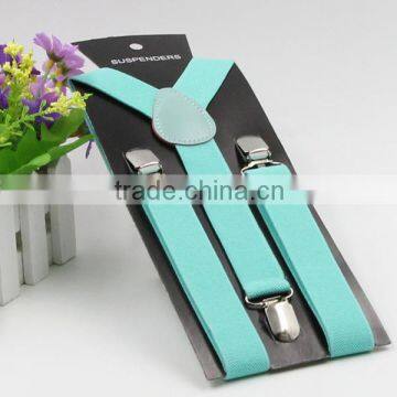 Fashion Kids Toddlers Suspender Clip-on Boys & Girls Children Elastic Wedding Suspender 3 Clips