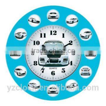 Round Photo Frame Wall Clock With 12 Bird Pictures and Sound photo-3
