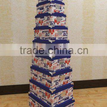 New Design Best Quality Christmas Hard Case Paper Box Iron Handle