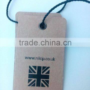 Kraft Hang Tags With Eyelets UV Handling Logo Printing photo-2