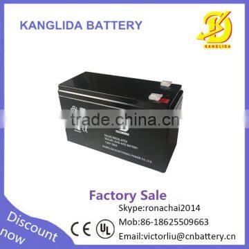 12v 7ah maintenance free battery sla ,7ah power accumulator china manufacturer