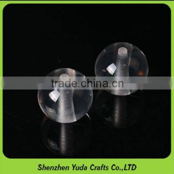 reasonable price clear plastic acrylic balls CNC finished clear acrylic globe with hole