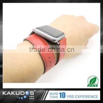 2016 Hot Selling Leather Red Sport 42mm Watch Band for Apple Watch photo-5