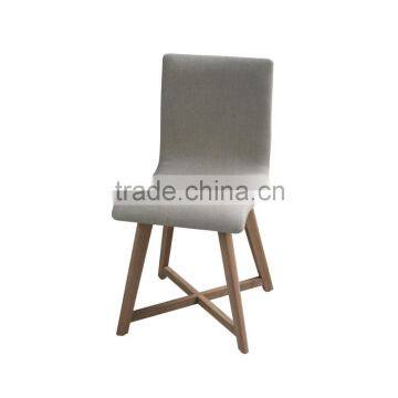 French style solid oak modern high back dining wood chairs