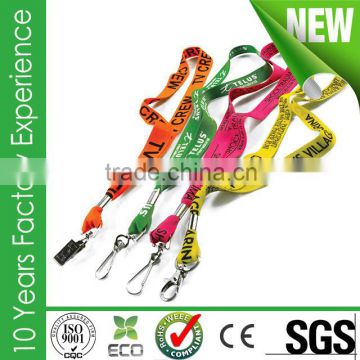 Custom Polyester Screen Printed And Advertising Promotional Giveaway Lanyard Factory Direct Sale