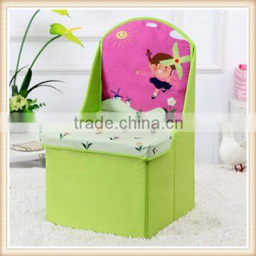 Children cartoon storage stool, folding kids chair