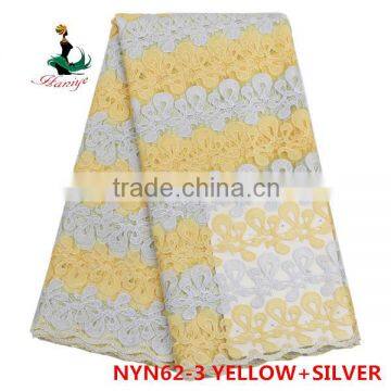 2016 Haniye African French Net Lace Fabric Embroidery Tulle Lace Fabric/NYN62 photo-2