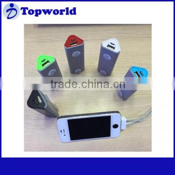 High Quality 1200 mah Sucker Phone Portable Charger Triangle Holder Powerbank Made in China