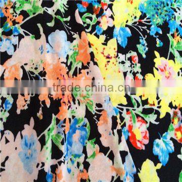 100% printed FDY polyester 4 way stretch fabric