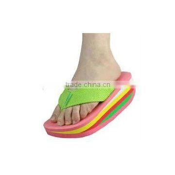 hot sale girls high heel eva flipflops