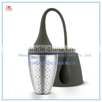 Silicone Leaf Tea Infuser with Drip Tray Tea Strainer, Best for Loose silicone Leaf Tea bag, silicone Tea Strainer