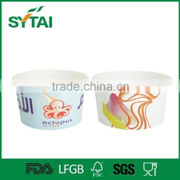 wholesale printed logo disposable recycled pudding paper cups