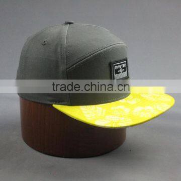 Custom Cotton Twill 7-panel Snapback Cap With Embroidery Logo photo-6