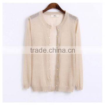 15PKBS10 spring summer autumn new style breathable bamboo cardigan UV-protection