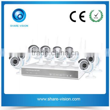 Infrared megapixel ip camera system nvr kits