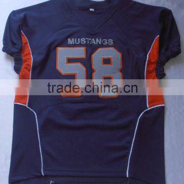 waste length American football jersey