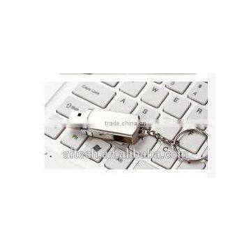 metal swivel usb 4gb , keychain usb drive laser print ,engraved metal usb