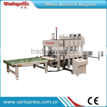 Short Cycle Veneering Hot Press Machine