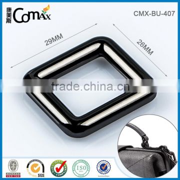 Wholesale zinc alloy gunmetal square metal ring for bag