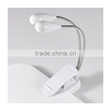 8 LED Rechargeable flexible arm lamp Reading Light Book Light for Wholesale on Amazon