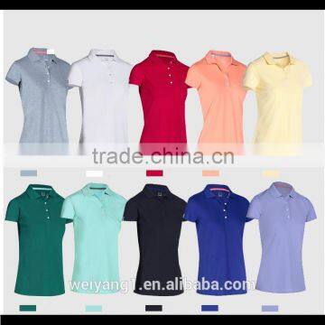Short Sleeve Multi Color Women Summer Polo T-Shirt Women Sport Shirt