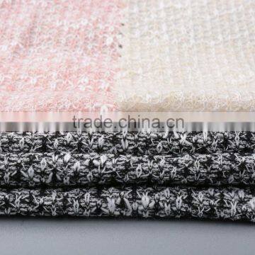 High Quality Yarn Dyed 100% Polyester Clothing Knit Hacci knit Fabric