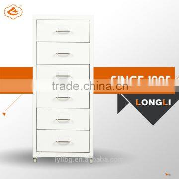 Longli 6 DRAWERS UNIT ON CASTORs Red