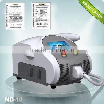 Best China hot sale!! Super Fast Color Touch Screen ND yag laser tatoo removal device for salon 10HZ