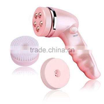 Beauty Facial Brush Massager Scrubber 3 in 1 Electric Face Clean Brush