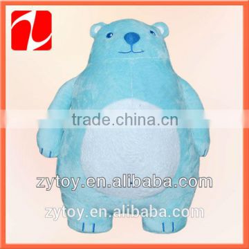 blue color teddy bear/soft plush polar bear/polar bear christmas decoration