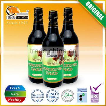 High quality worcester sauce 500ml custom soy sauce