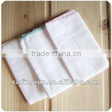100% cotton white printed gauze muslin square