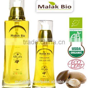 Argan oil 100% pure certified b y Ecoert / USDA / ISO 9001