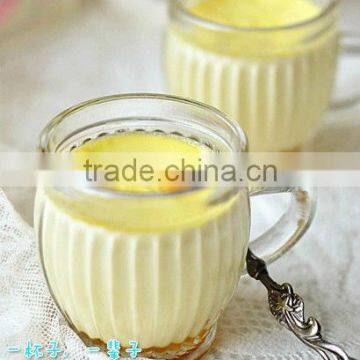 100 ml 4 oz Ribbed glass pudding cup