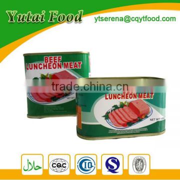 Round Tin Cans Beef Luncheon Meat Wholesale Ready to Eat Food