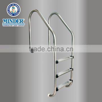 ML series stainless steel swimming pool ladder,2 to 5 plastic or stainless steel steps