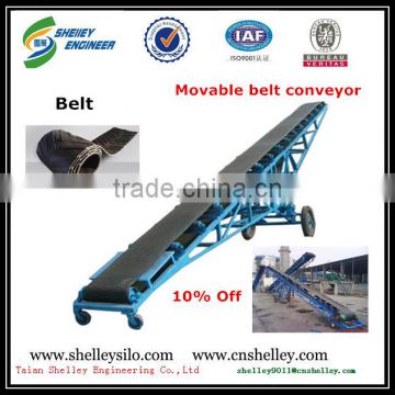 mobile rice rubber belt conveyor system