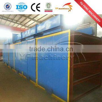 Mesh belt dryer for drying wood chips and shavings