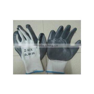 PU leather working gloves/long work gloves/machinist working gloves