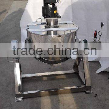 SUS Jacket Big Outdoor Industrial Steam Cooking Pots With Mixer photo-6