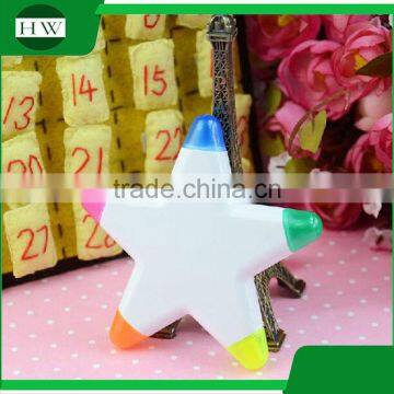 Private Label Mini Five-pointed Star Multi Color 5 in 1 Highlighter Pen photo-5