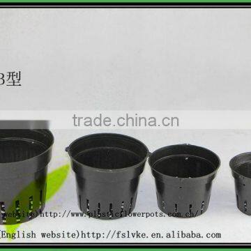 Wholesale EB phalaenopsis plastic flower pot, net pot, can hook