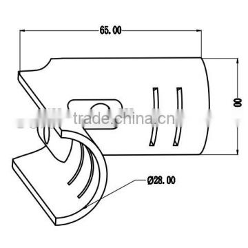 all kinds of metal steel tube clamp H-2 connect to lean pipe