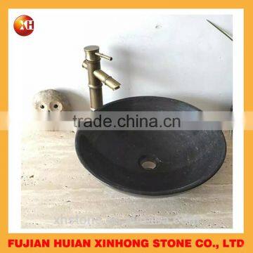 2016 New Style Black Stone Washing Basin with Water Faucet