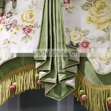 Floral Garden Entrance Door Jacquard Embossed Blackout Curtain photo-3