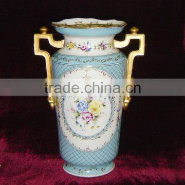 Elegant White Handicraft Ceramic Flower Receptacle With Lady Dancing photo-3