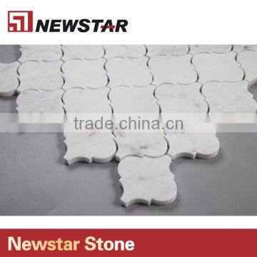 Newstar Italian White Carrara Arabesque Kitchen Bathroom Wall 12x12 Tile Mosaic photo-2