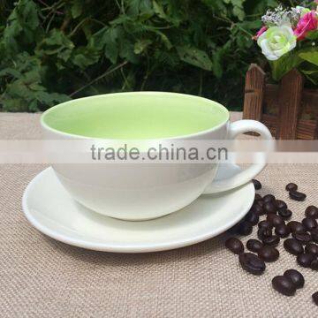 Haonai drinkware fine porcelain wholesale coffee cups and saucer set