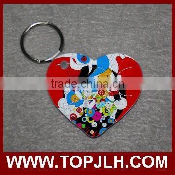 2017 Hot Sell Wooden Round Key Chain customized key chains