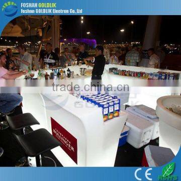 GLACS Control Club Furniture/Cool LED Bar Counter/Fancy LED Bar Furniture/Colorful LED Bar Table